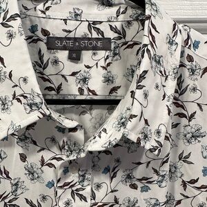 Men’s Floral Short Sleeve Button Down